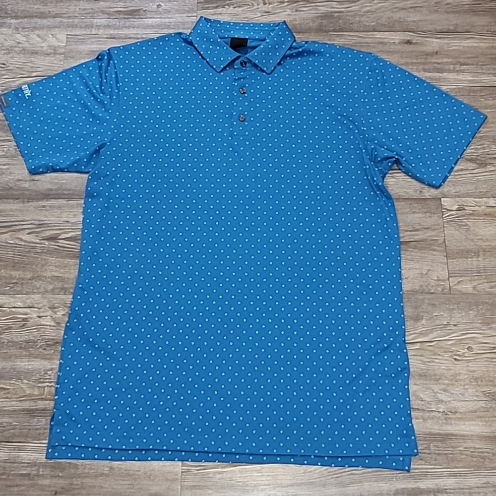 Classic Blue Polka Dot Polo Shirt